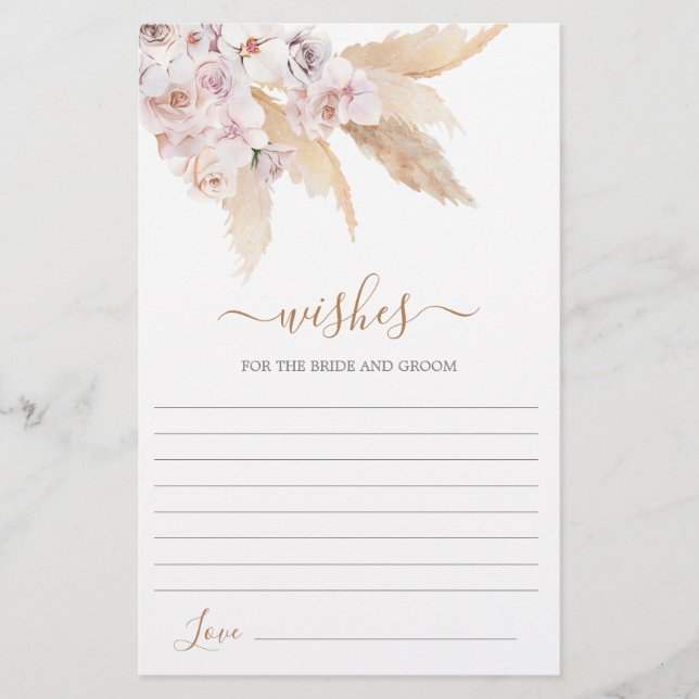 Pampas Grass deseja o cartão nobre (Frente)