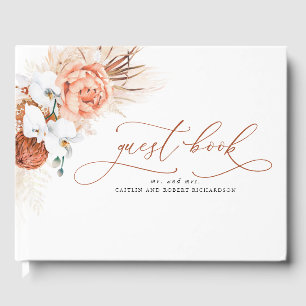 Pampas Grass Terracotta Livro de Convidados