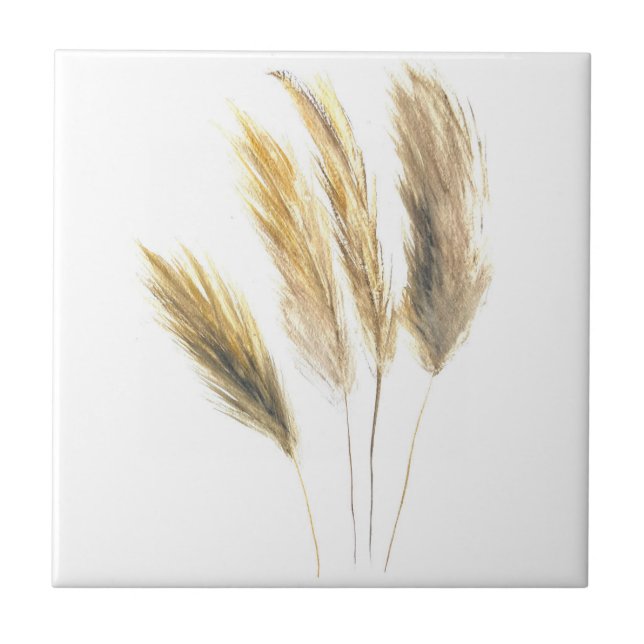 Pampas Grass Watercolor Boho (Frente)