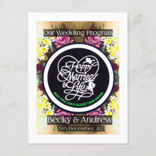 Pamplet do nosso programa de casamento  