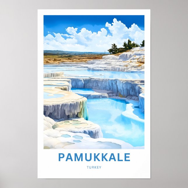 Pamukkale Viagem Impressão (Frente)