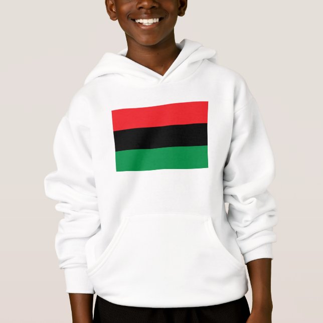 Pan African flag, Afro American Black history (Frente)