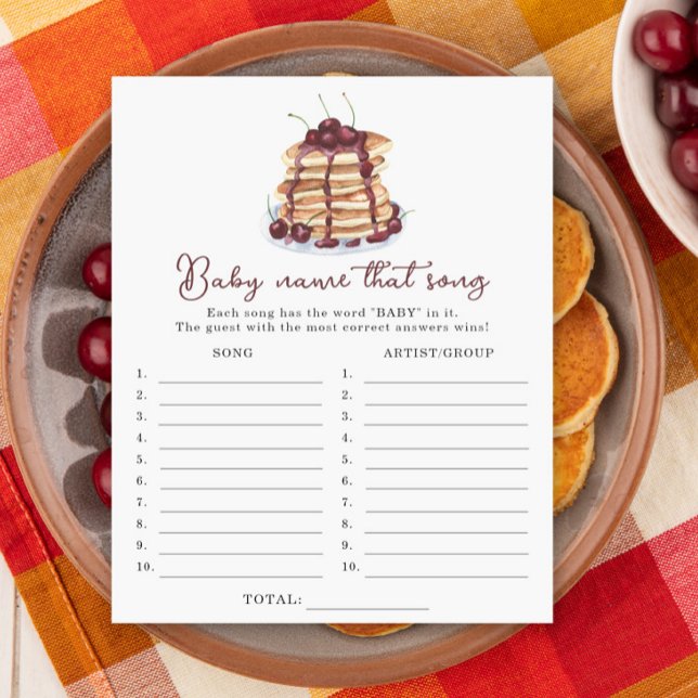 Pancakes chá de fraldas que nomeie esse jogo de mú (Criador carregado)