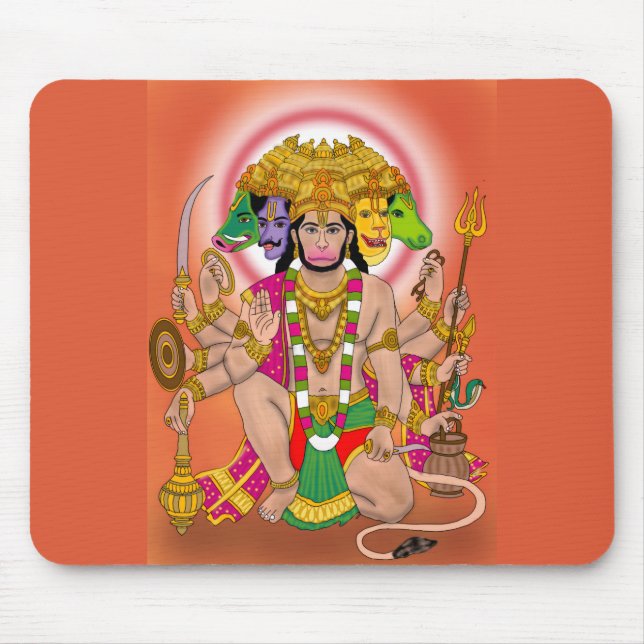 Panchmukhi Hanuman Mouse Pad (Frente)