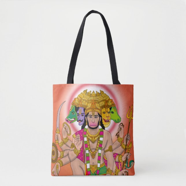 Panchmukhi Hanuman Tote Bag  (Frente)