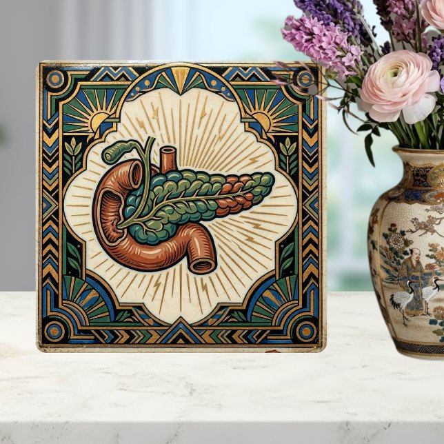 Pâncreas Anatômico Art Déco Diabetes (Criador carregado)