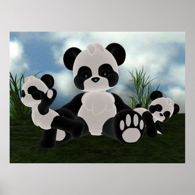 Panda Bearz Sunny Day Poster (Frente)