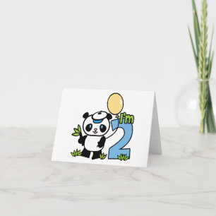 Panda Boy Primeiro Aniversário a Preencher Convite
