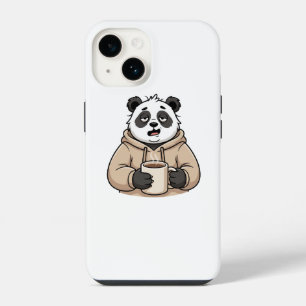 Panda Café Desenho Animado Muito Cansado Para Func