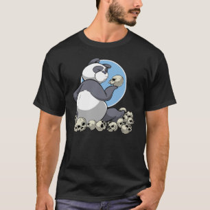 Panda com camiseta Skulls