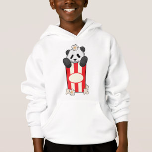 Panda com pipoca