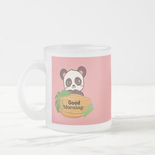 Panda com uma boa caneca matinal (Esquerda)