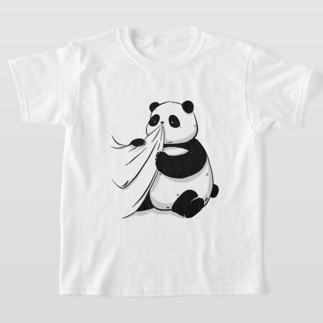 panda comendo camiseta (Postura )