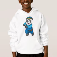 Panda como agente da polícia com chapéu da polícia