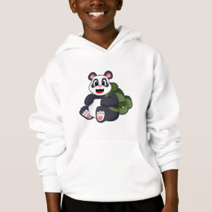 Panda como Hiker com mochila