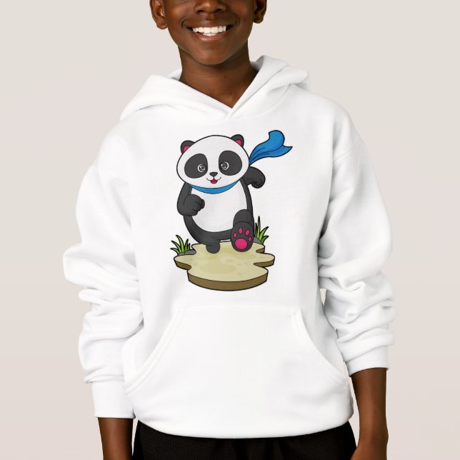 Panda como Runner com Scarf (Frente)
