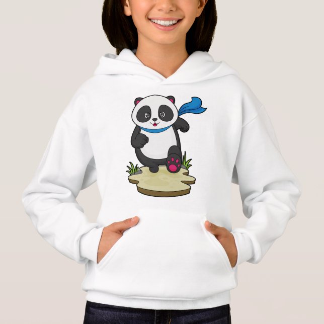 Panda como Runner com Scarf (Frente)
