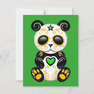 Panda de Açúcar Zombie Verde
