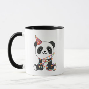 Panda De Aniversário Para Crianças Uma Caneca De A