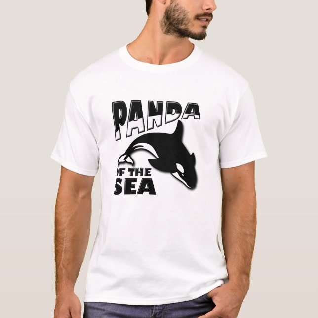 Panda do Mar Camiseta Divertida (Frente)