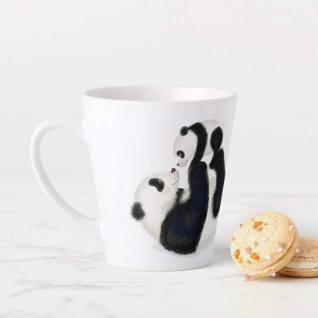 Panda e filhote "Melhor mãe de sempre" caneca lati (In Situ)