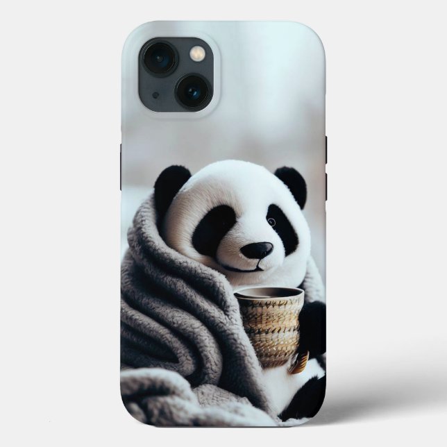Panda Embalada No Inverno (Verso)