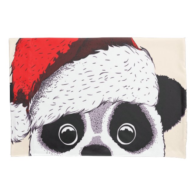 panda engraçada e fofa no Natal (Frente)