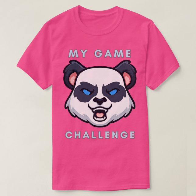 panda engraçada Minha camisa de desafio de jogo (Frente do Design)