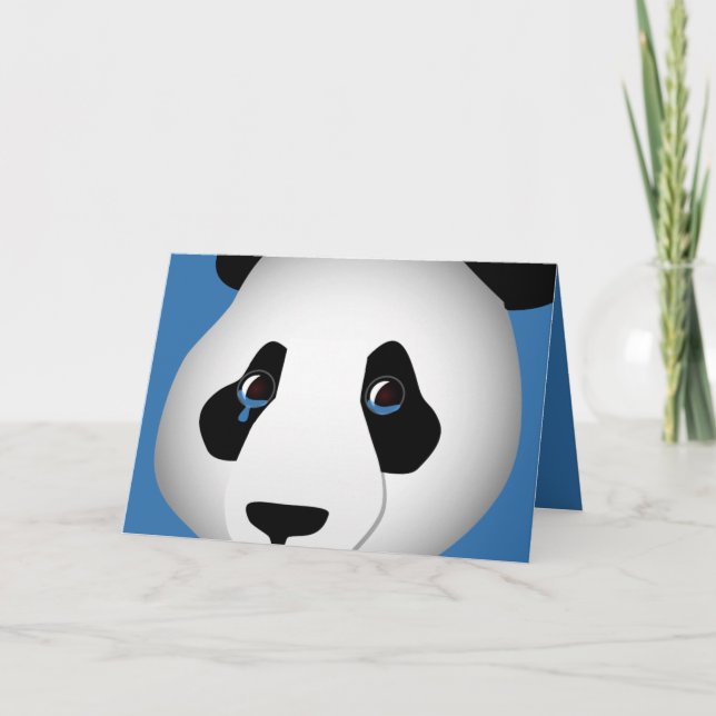Panda, Eu Sinto Sua Falta De Cartão De Saudação (Frente)