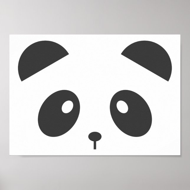 Panda face poster (Frente)