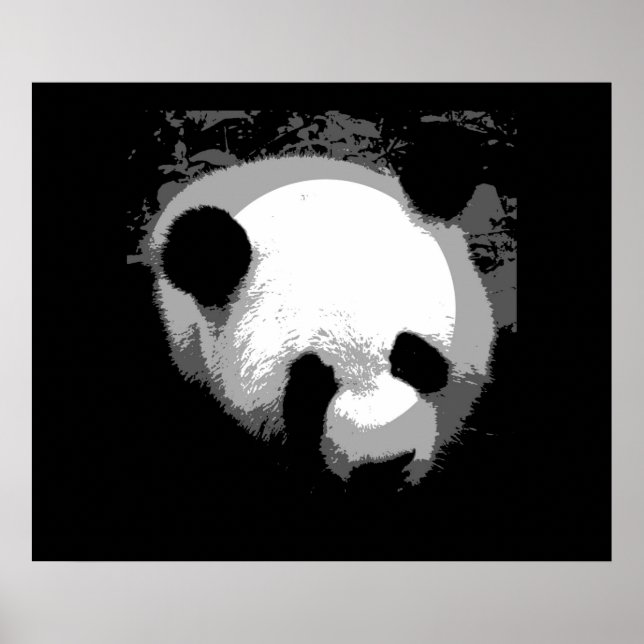 Panda Face Poster Impressão - Posters Panda (Frente)