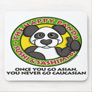 Panda feliz Mousepad