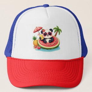 Panda Float Fun 🧢 Estilo de Boné Tropical de Prai