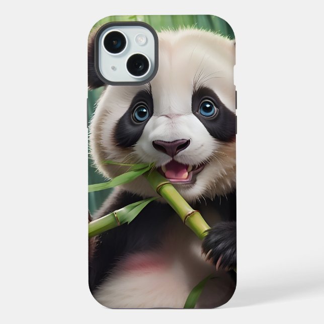 Panda Fofinho Comendo Bambu (Verso)