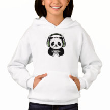 Panda Gamer Fofo - Panda Kawaii de Jogos com Fone 
