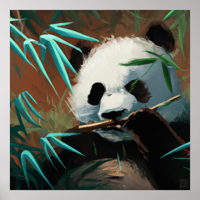 Panda - Impressão de Arte Canvas (Frente)