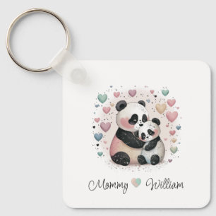 Panda Love Chaveiro personalizado
