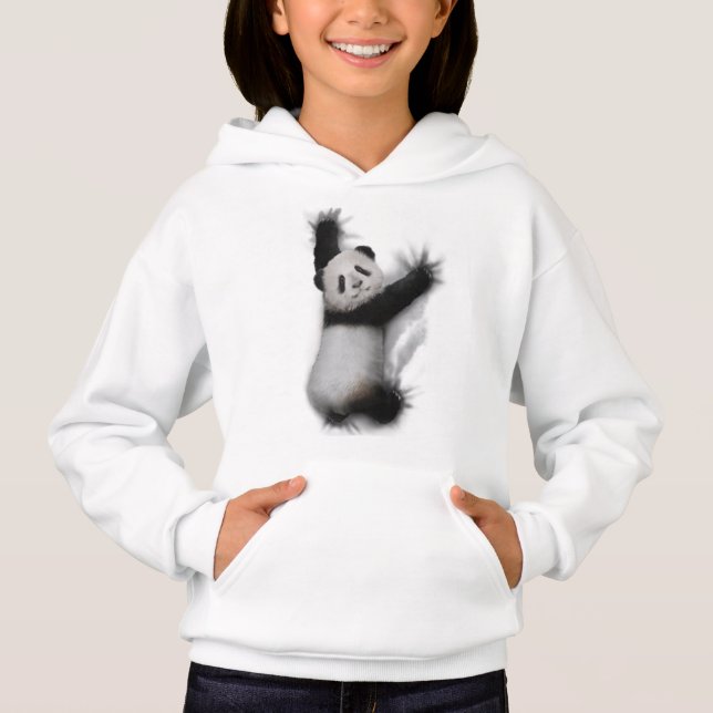 Panda Mostra Presentes De Camisetas De Animais Grá (Frente)