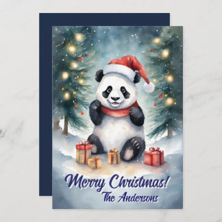 Panda Natal 3, Feriados Felizes, Cartão de Natal