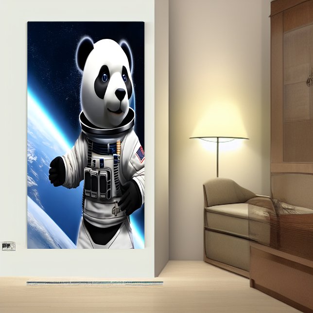 Panda no espaço | AI Art Poster (Criador carregado)