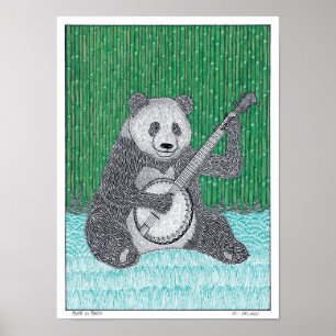 Panda no poster do banjo