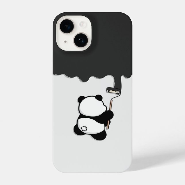 Panda Paint Drivers - Capa de telefone minimalista (Verso)