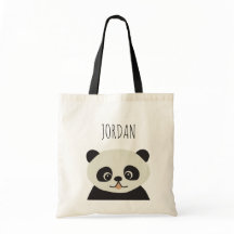 Panda Pal: Ilustração Personalizada de Panda Bolsa