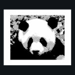Panda Pop Art Poster Impressão - Posters Panda<br><div class="desc">Salve Pandas - Imagem de Pop Panda Preta e Branca - Retrato Panda - Estilo de Cara Panda / Pop de Cabeça-Arte Trabalho de arte digital - Proteger Pandas - Ambiente Natureza Mundo Verde - Urso / Imagens Animais - Salvar Pandas - Salvar o Planeta</div>