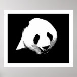 Panda Pop Art Poster Print - Panda Posters<br><div class="desc">Save Pandas - Panda Black & White Pop Art Image - Panda Portrait - Panda Face / Head Pop Art Style Digital Artwork - Protect Pandas - Nature Environment Green World - Bear / Animal Images - Save Pandas - Save the Planet</div>