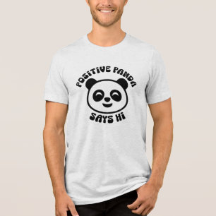 Panda Positivo Diz Olá Carinha de Panda Fofo 