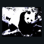 Panda Posters Prints - Panda Sleeping Poster<br><div class="desc">Save Pandas - Panda Pop Art Style Poster -  Green Tones Pop Art Panda Artwork - Pop Art Style Digital Artwork - Protect Pandas - Nature Environment Green World - Bear / Animal BW Images - Save Pandas - Save the Planet</div>