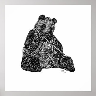 Panda Power Custom Art Impressão