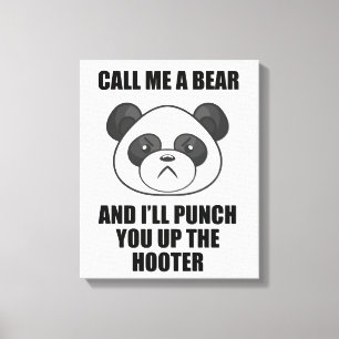 Panda Punch Canvas Print (Iris Wildthyme)