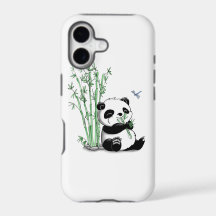 Panda que come o bambu